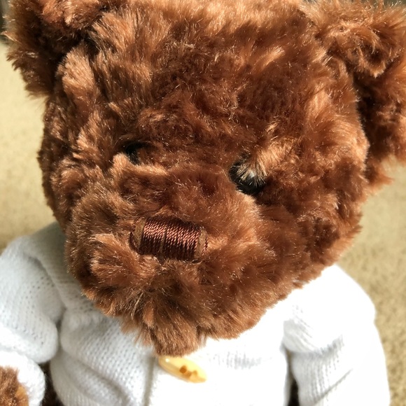 Stuffed Brown Bear With Sweater - Picture 2 of 4